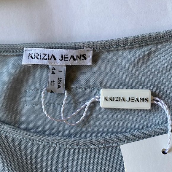 Krizia Jeans silvery-gray sleeveless top - Picture 4 of 5